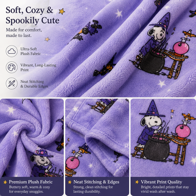 Official Peanuts™ Snoopy Halloween Blanket