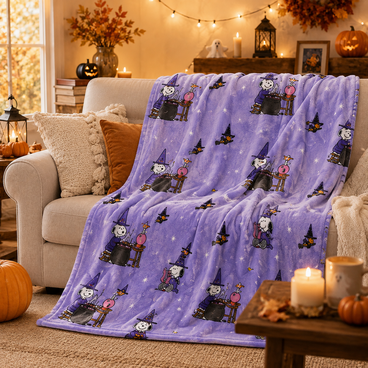 Official Peanuts™ Snoopy Halloween Blanket